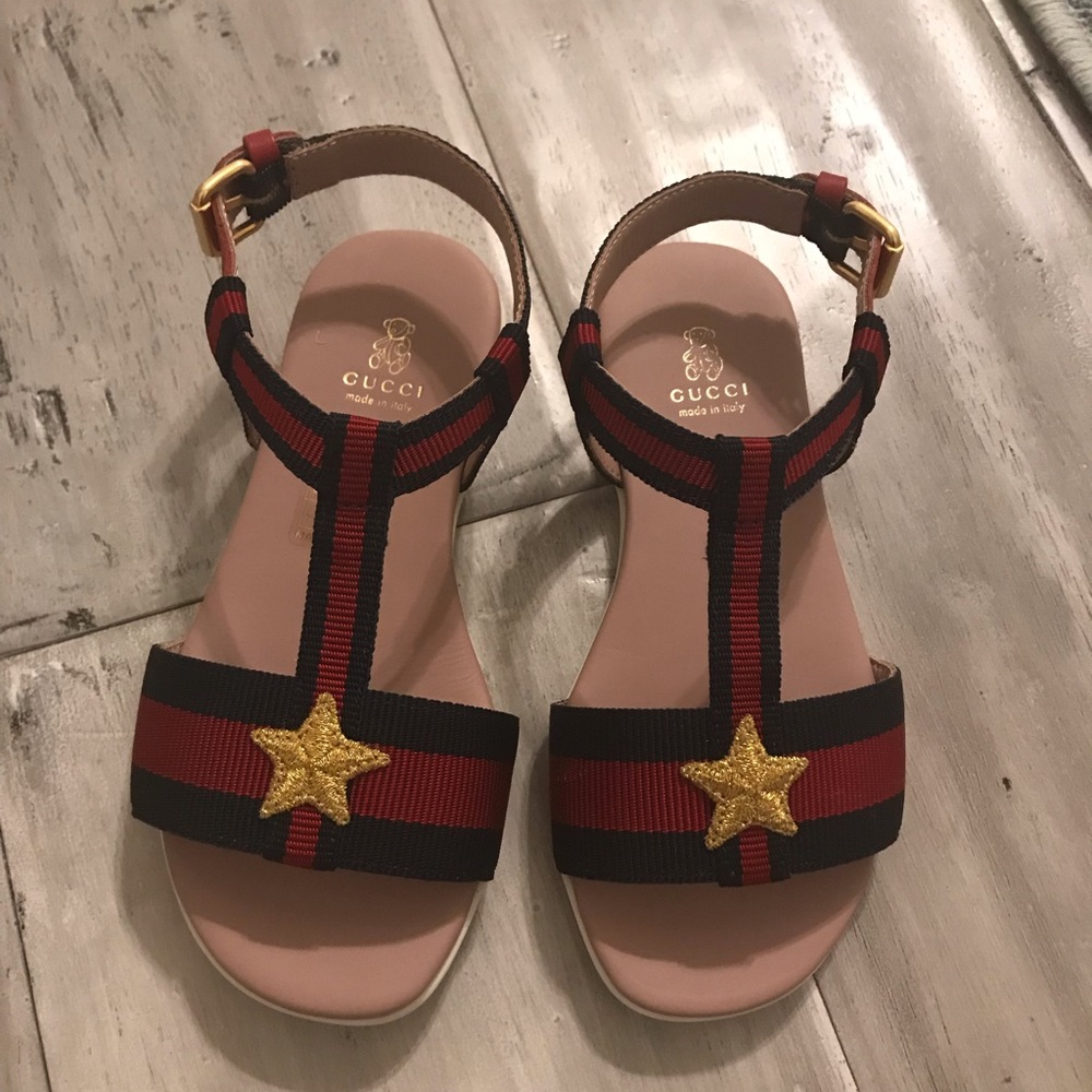 Gucci Girl Toddler Sandals NIB 25/US 8.5/9